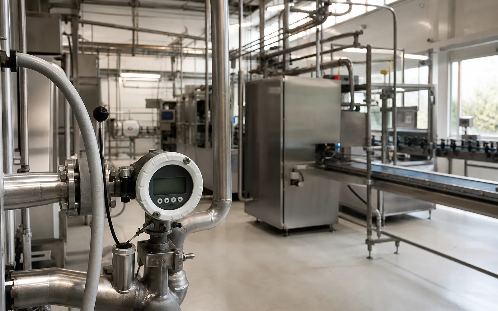 Atelier industriel équipé d’un compteur d’énergie